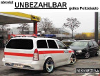 Getuntes Polizeiauto